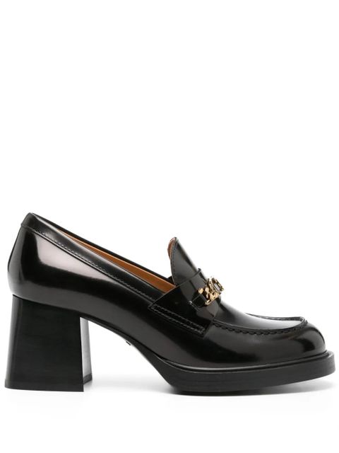 Tod's 65mm logo-plaque leather pumps - Black - zdjęcie produktu nr 1