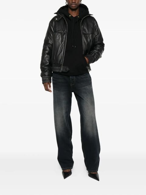 Gimaguas zip-up smocked jacket - Black