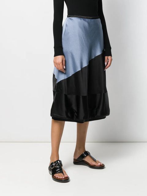 LOEWE colour-block balloon skirt - Grey
