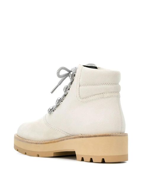 3.1 Phillip Lim Dylan canvas lace-up hiking boots - Neutrals