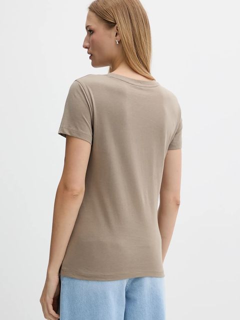 Armani Exchange t-shirt bawełniany damski kolor zielony XW001366 AF10356