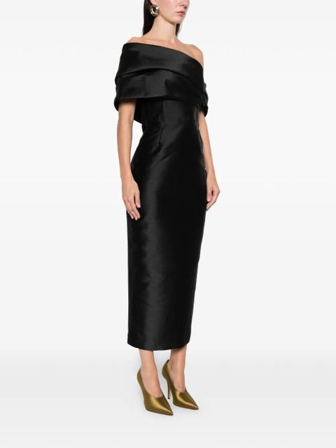 Solace London Mirla midi dress - Black