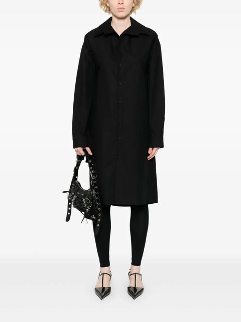 Balenciaga kick-collar shirt dress - Black - zdjęcie produktu nr 2
