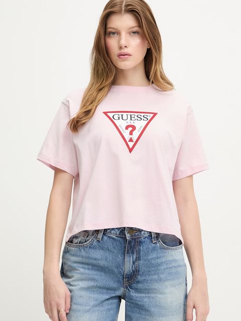 Guess Jeans t-shirt basic damski - zdjęcie produktu nr 2