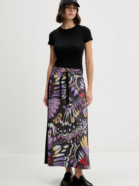 adidas spódnica x Farm Rio kolor czarny maxi rozkloszowana JL8619 - zdjęcie produktu nr 2