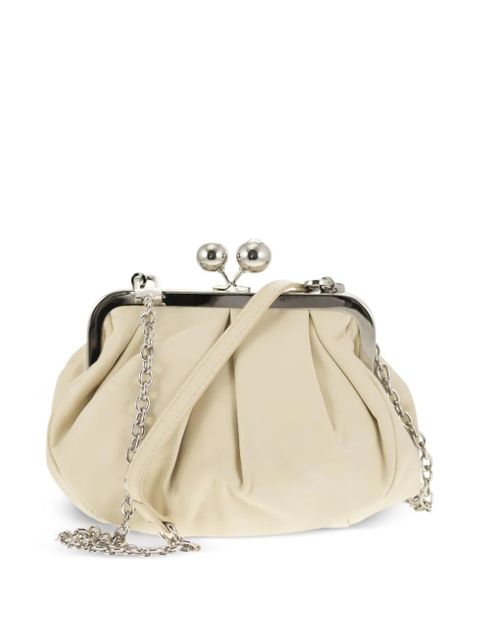 Weekend Max Mara chain leather clutch bag - Neutrals - zdjęcie produktu nr 2
