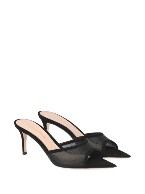 Gianvito Rossi 70mm Dorotea pointed-toe heeled mules - Black - zdjęcie produktu nr 2