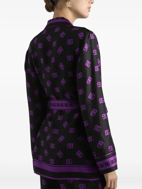 Dolce & Gabbana DNA DG logo-print shirt - Black