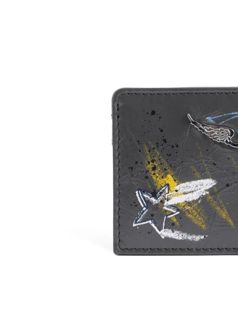 Zadig&Voltaire graphic-print cardholder - Grey