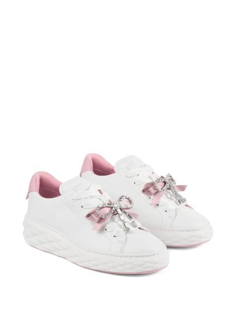 Jimmy Choo Diamond Light Maxi F crystal-bow sneakers - White - zdjęcie produktu nr 2