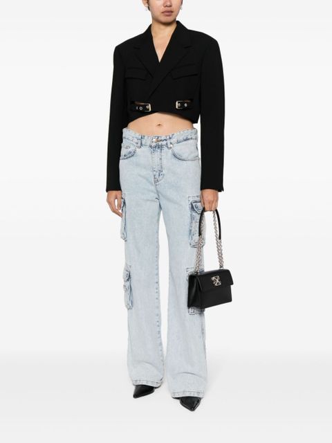 Off-White Jitney 2.0 logo-plaque shoulder bag - Black