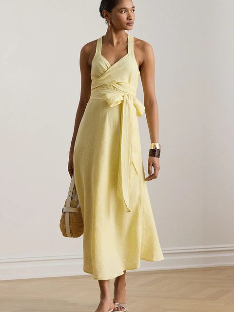 Lauren Ralph Lauren sukienka letnia lniana - zdjęcie produktu nr 1