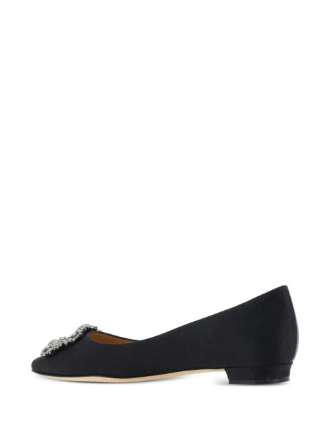 Manolo Blahnik Hangisiflat loafers - Black