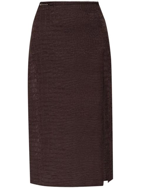 Jacquemus Notte midi skirt - Brown - zdjęcie produktu nr 1