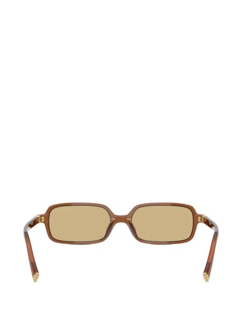 Miu Miu Eyewear rectangle-frame sunglasses - Brown