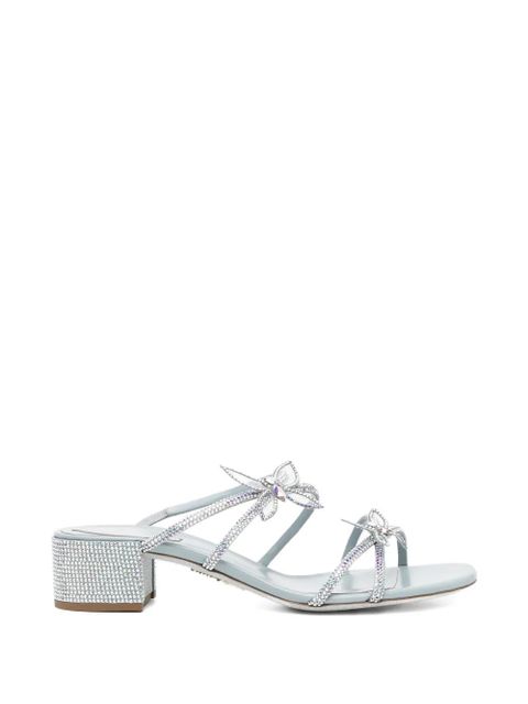 René Caovilla 40mm crystal-embellished sandals - Blue - zdjęcie produktu nr 1