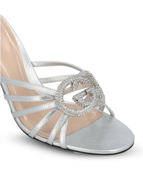 Gucci Interlocking G sandals - Silver