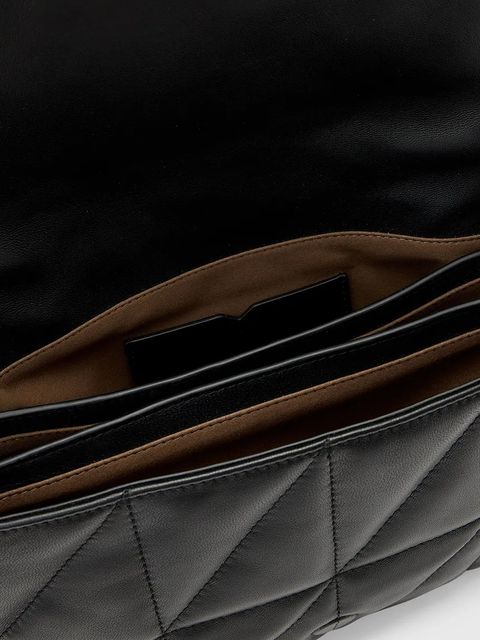 AllSaints torebka skórzana ONDINE kolor czarny W212XD - zdjęcie produktu nr 2