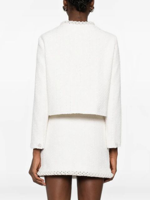 Maje embellished jacket - White