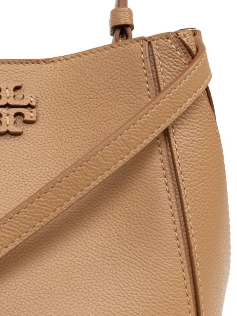 Tory Burch McGraw leather bucket bag - Brown