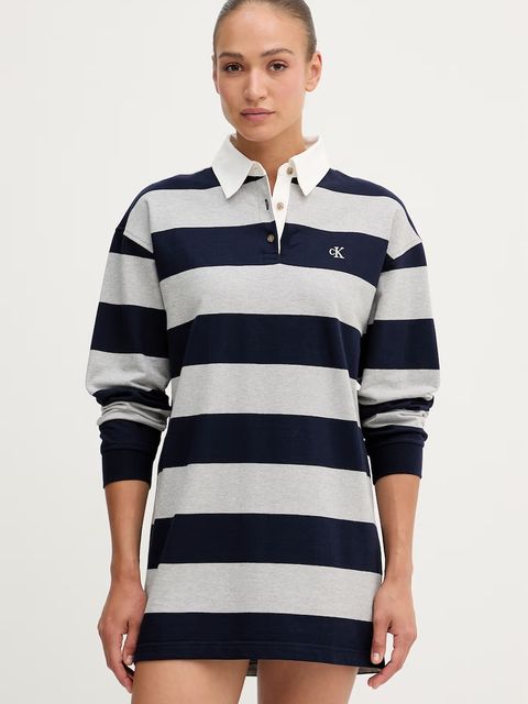 Calvin Klein Jeans sukienka bawełniana - zdjęcie produktu nr 1