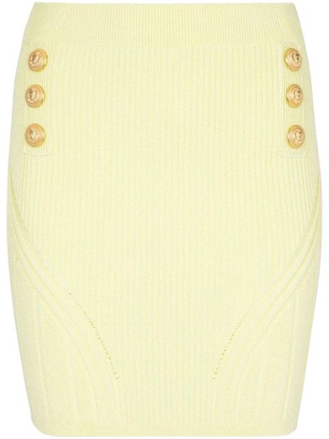 Balmain ribbed-knit mini skirt - 1AF - zdjęcie produktu nr 1