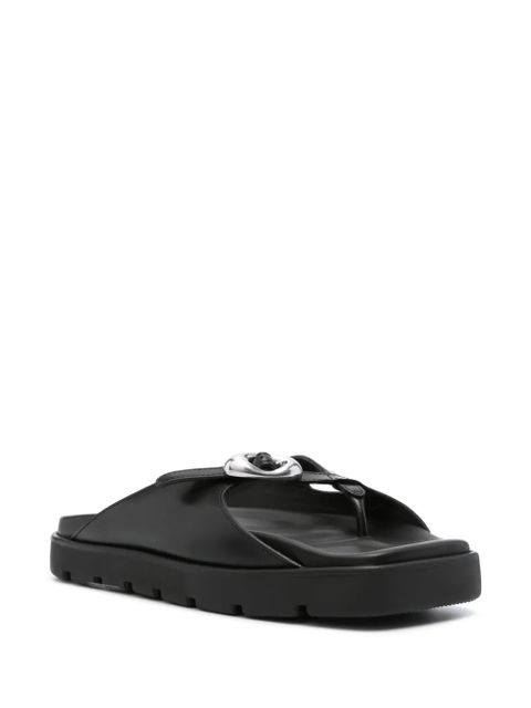 Alexander Wang Dome logo-buckle sandals - Black - zdjęcie produktu nr 2