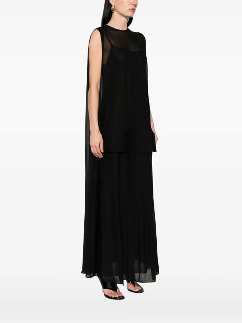 Sportmax sleeveless midi dress - Black