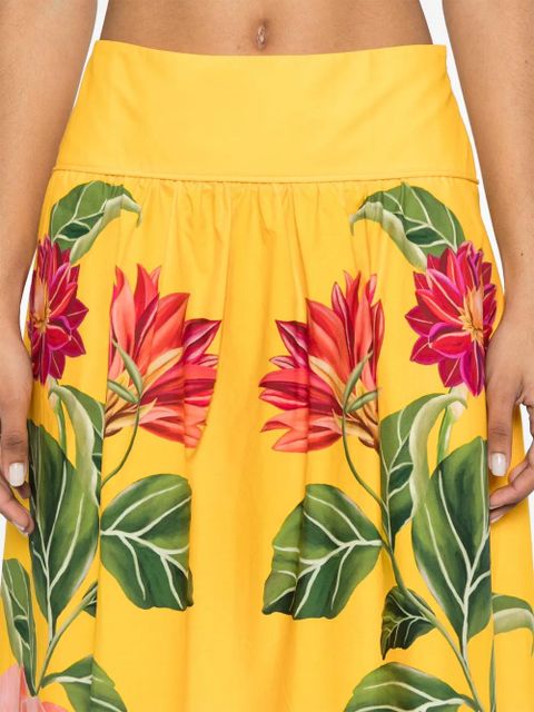 FARM Rio Spring Awakening maxi skirt - Yellow