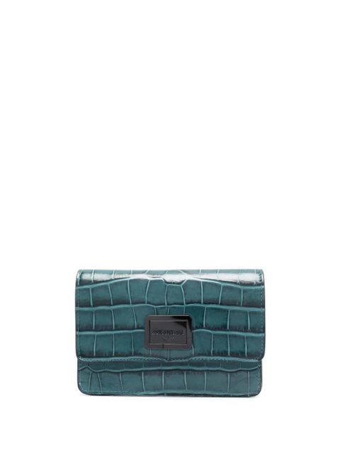 Zadig&Voltaire Le Cecilia crocodile-effect cardholder - Blue - zdjęcie produktu nr 1