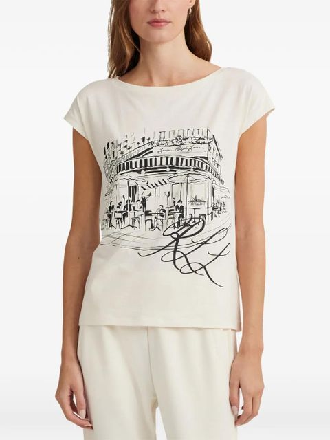 Lauren Ralph Lauren Lauren Petite graphic T-shirt - Neutrals