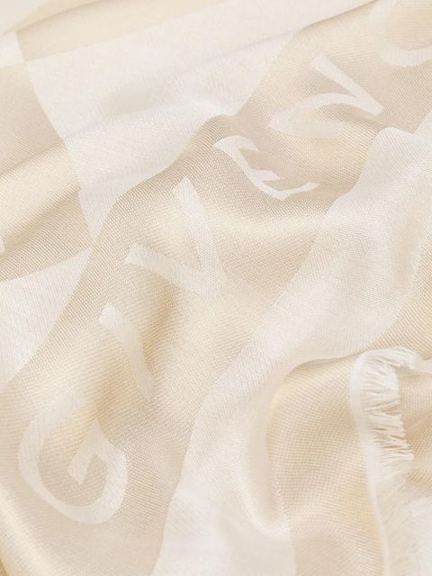Givenchy logo knit scarf - Neutrals
