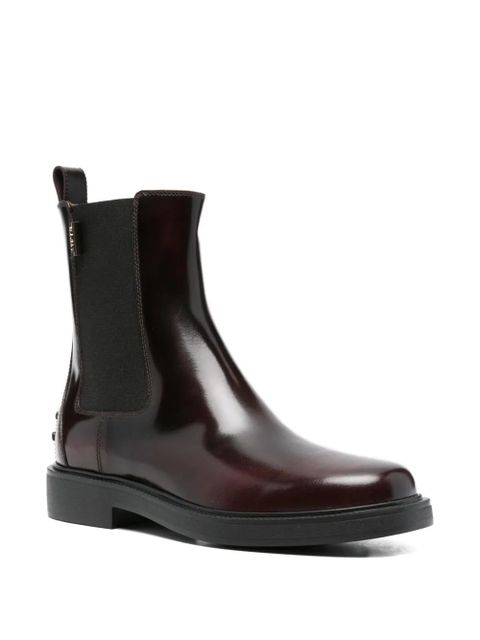 Tod's leather Chelsea boots - Red - zdjęcie produktu nr 2