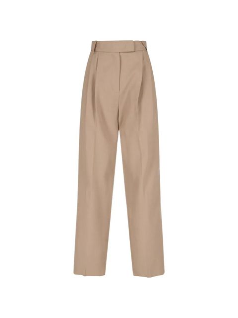 The Frankie Shop Bea pleated trousers - Neutrals - zdjęcie produktu nr 1