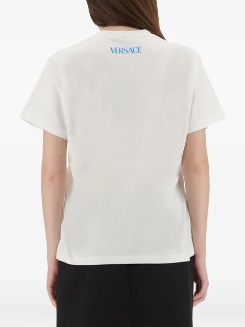 Versace square-print T-shirt - White