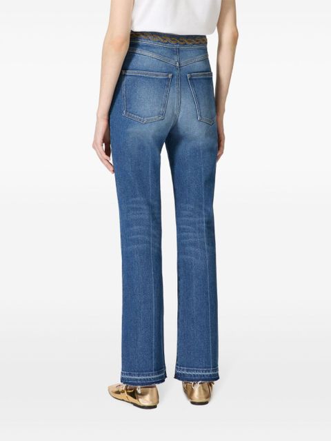 Valentino Garavani embroidered jeans - Blue
