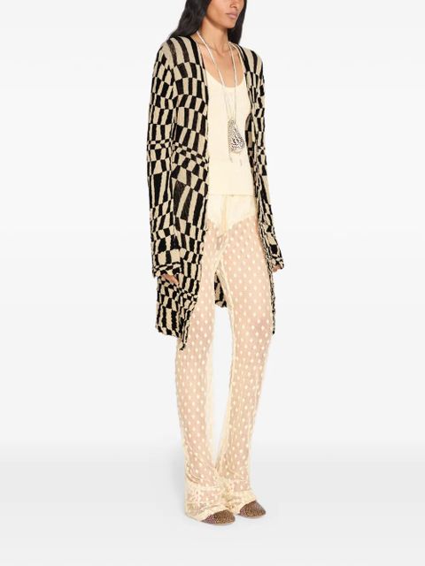 DRIES VAN NOTEN jacquard cardigan - Black
