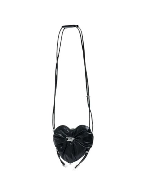 Diesel Scrunch-D Heart leather cross body bag - Black - zdjęcie produktu nr 2