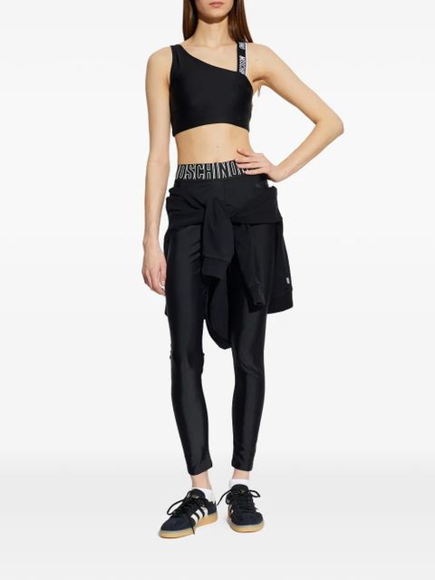 Moschino one-shoulder sports top - Black - zdjęcie produktu nr 2