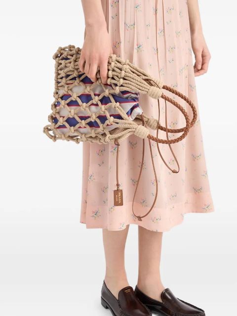 Prada medium Noué cotton tote bag - Neutrals - zdjęcie produktu nr 2
