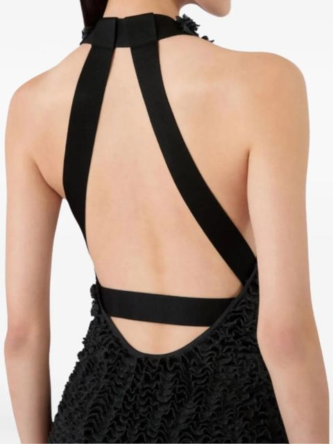 Max Mara ruffled dress - Black