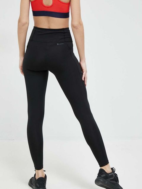 adidas Performance legginsy do biegania Running Essentials kolor czarny gładkie HS5464