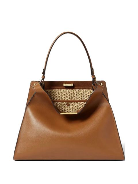 FENDI medium Way leather tote bag - Brown - zdjęcie produktu nr 1