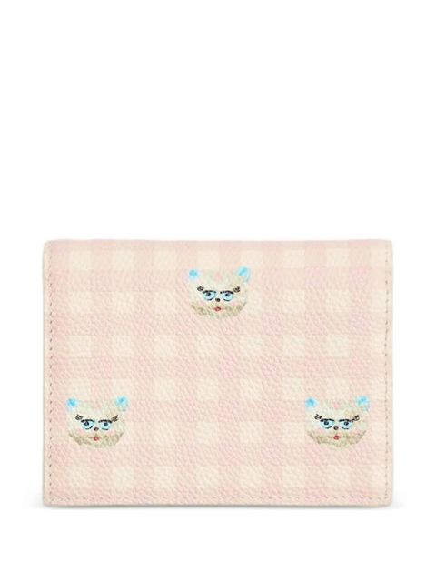 Valentino Garavani Vlogo Signature patterned wallet - Pink - zdjęcie produktu nr 2