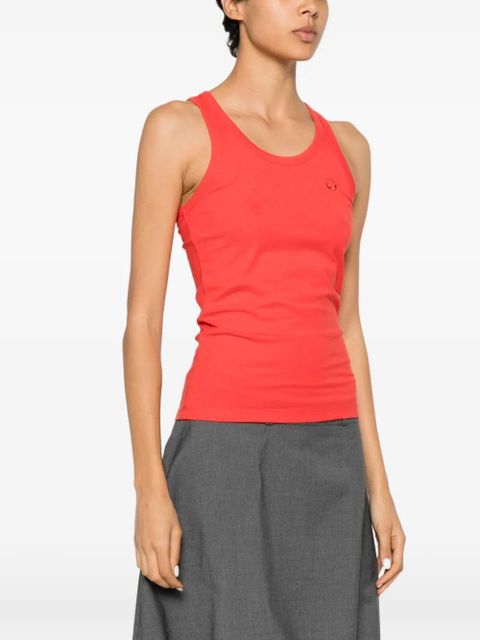 Coperni logo-embroidered tank top