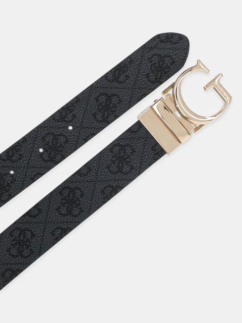 Guess pasek dwustronny CALISTA damski kolor szary BW9266 P5330