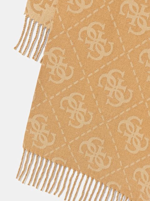 Guess szalik damski kolor brązowy wzorzysty W5BZ33 Z4210 - zdjęcie produktu nr 2