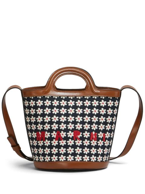 Marni Tropicalia logo-embroidered tote bag - Black - zdjęcie produktu nr 1