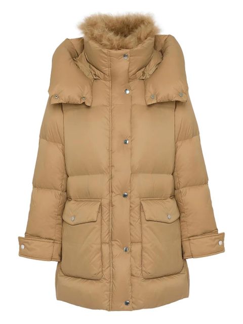 Yves Salomon hooded down coat - Brown - zdjęcie produktu nr 1