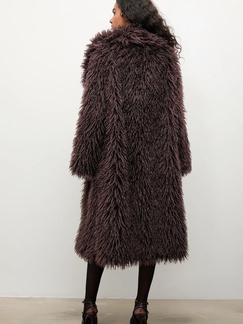 Answear.LAB płaszcz kolor brązowy